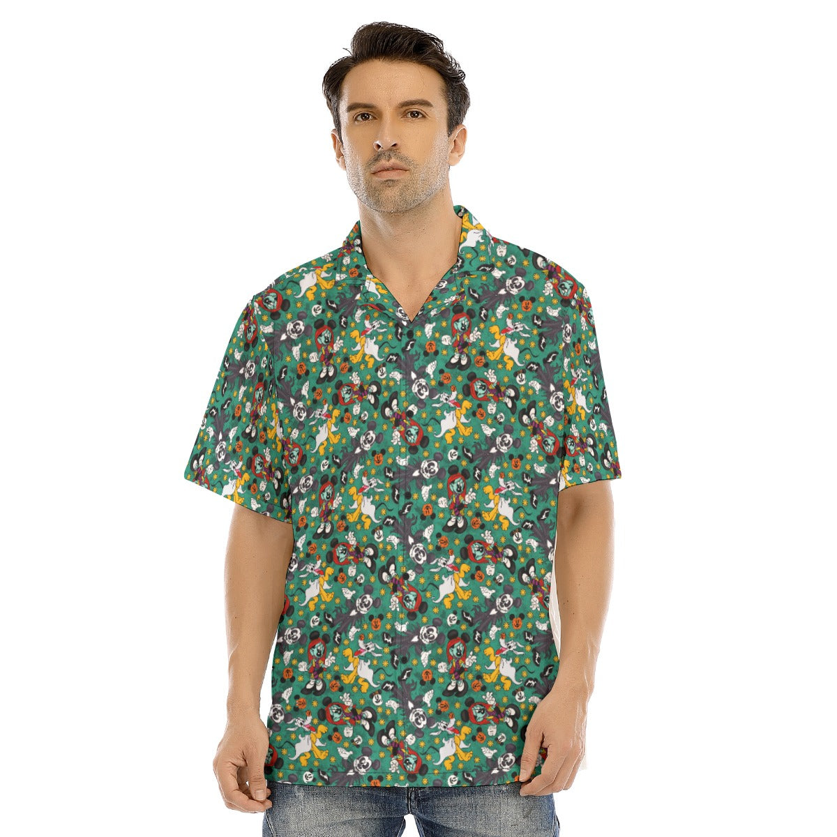 Beloved Couple as Spooky Pairp; Sally - Men's Hawaiian Button Up Shirt