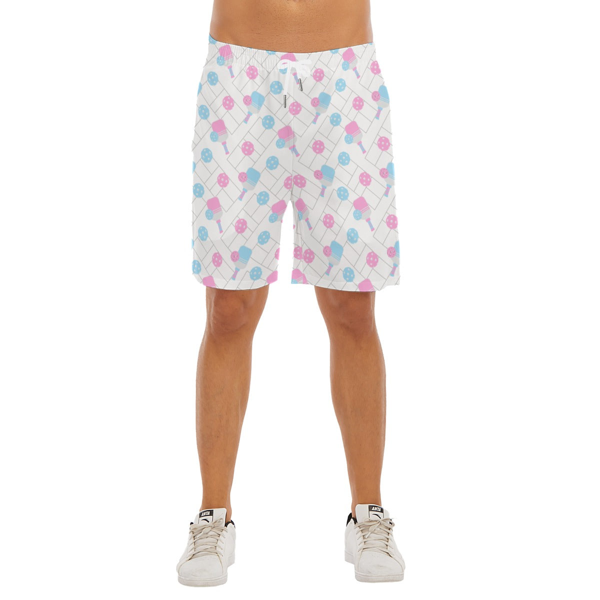 Pickleball Court Spin - Men’s Pocket Beach Shorts