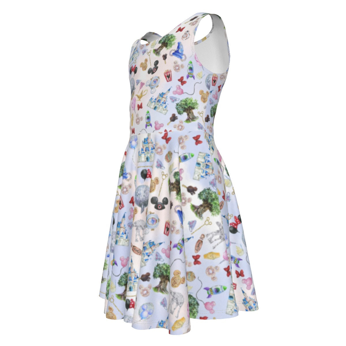 WDW Park Hopper - Kid's Sleeveless Skater Dress