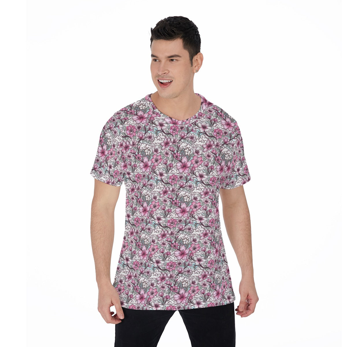 Fairytale Florals – Blossoms of Honor - Men's Short Sleeve T-Shirt