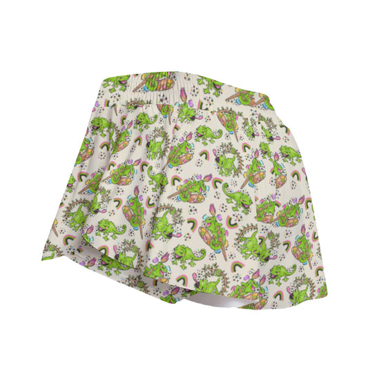 Colorful Chameleon Splash - Women's Flowy Pocket Shorts
