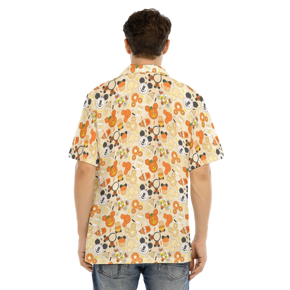 Halloween Snack Treats - Men's Hawaiian Button Up Shirt