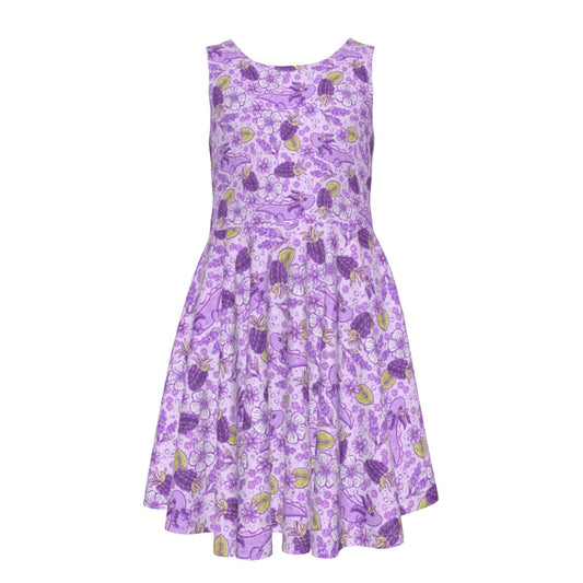 Fruitimals - Blackberry Axolotls - Kid's Sleeveless Skater Dress