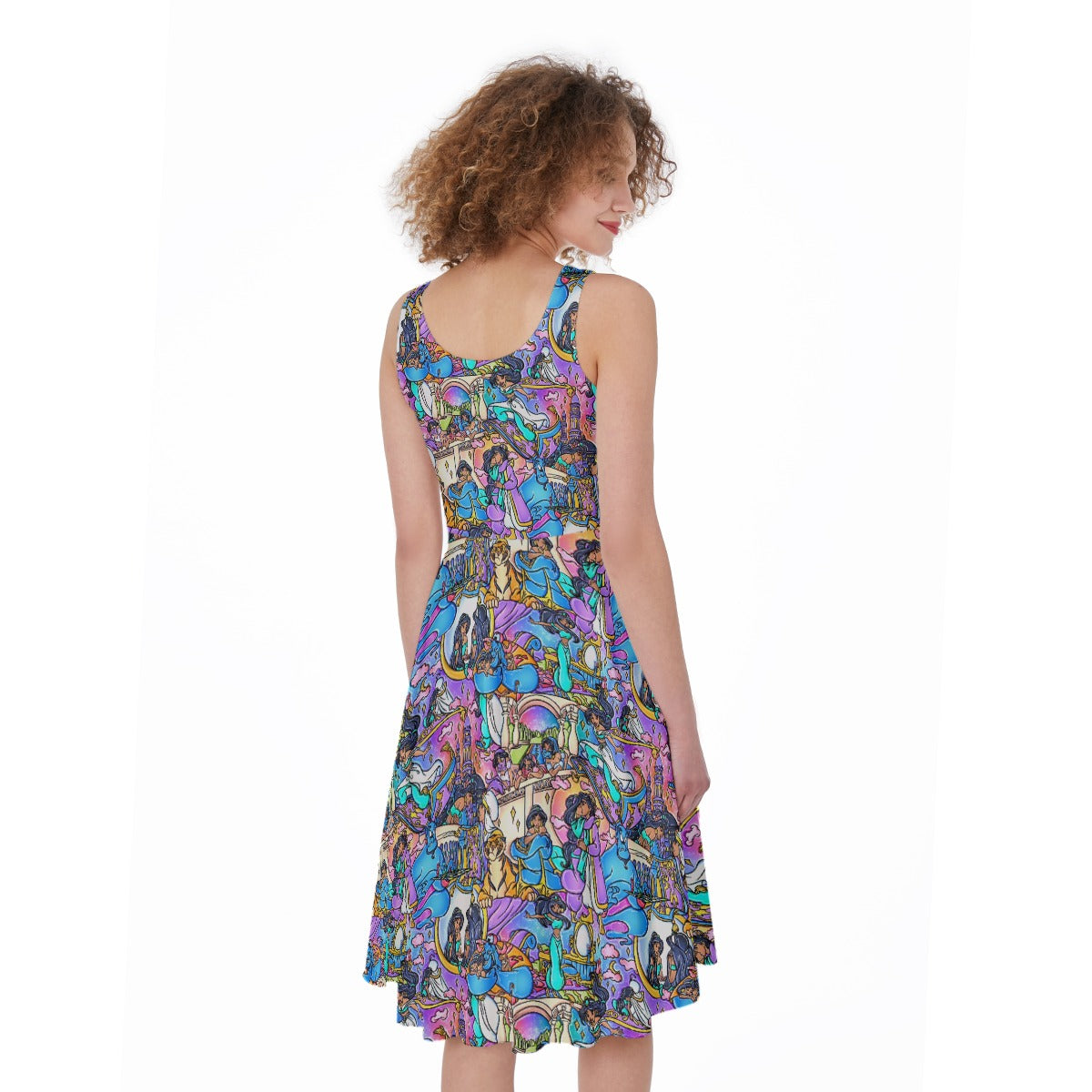 Magic Carpet Storybook Scenes - Pocket Midi Skater Dress