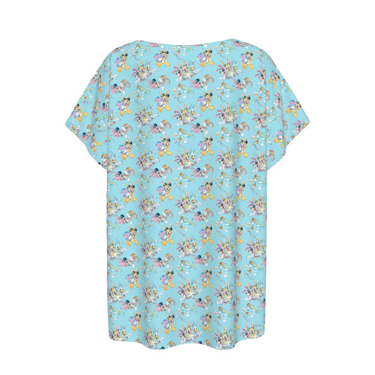 Spring Bunny Costume Crewumes - Women’s Relaxed Fit Scoop Tee