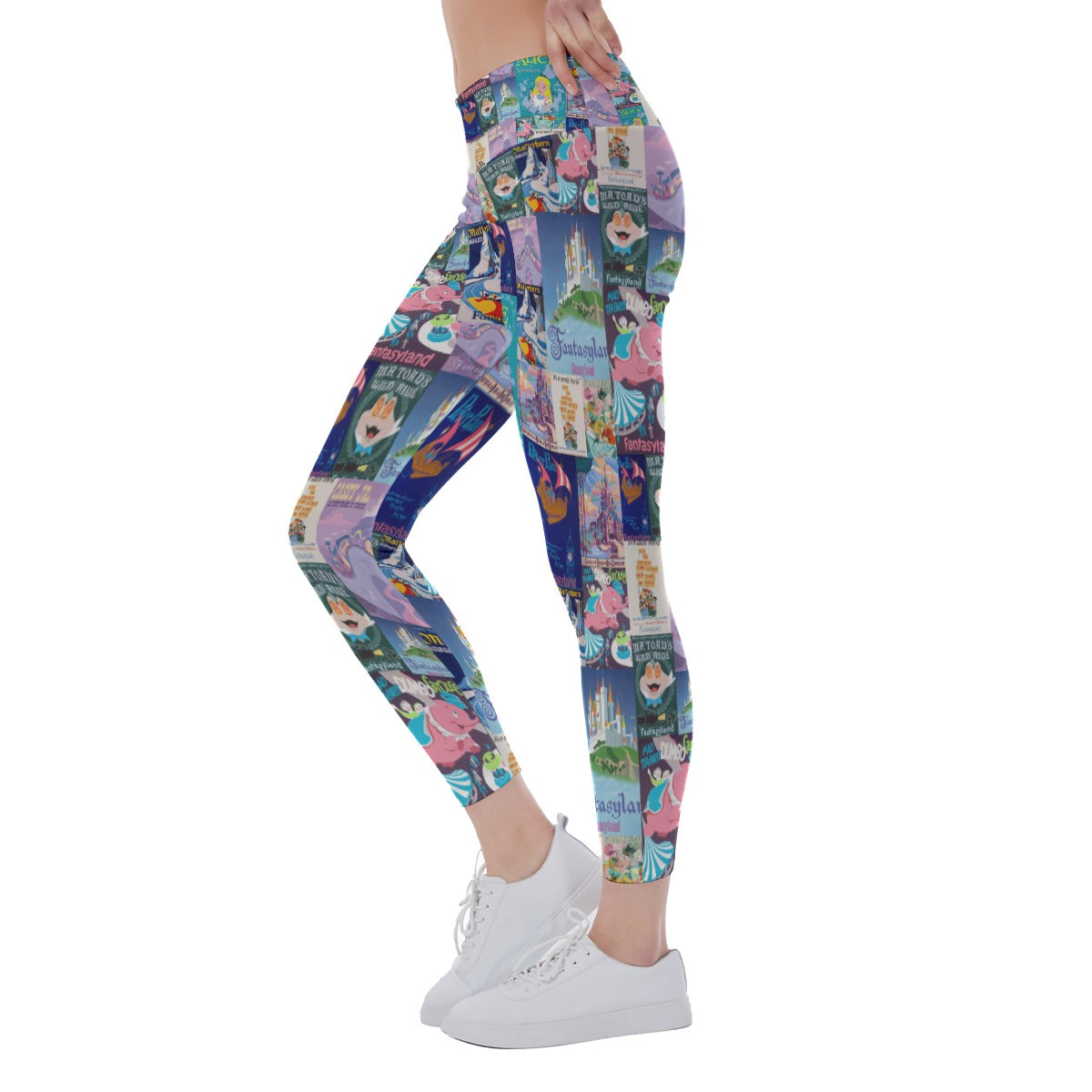 Vintage Fantasy Ride Posters - Women's Yoga Leggings