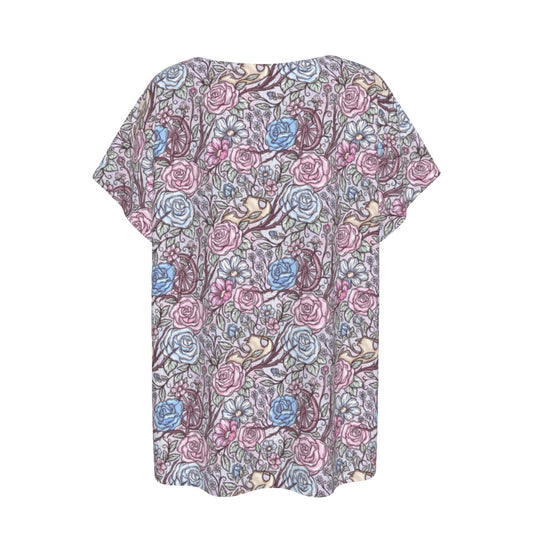 Fairytale Florals – Sleeping Enchantment - Women’s Relaxed Fit Scoop Tee