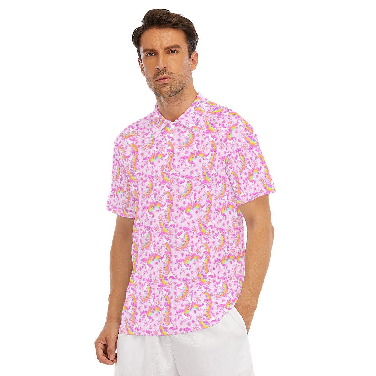 Unicorn Rainbows - Men's Polo Shirt