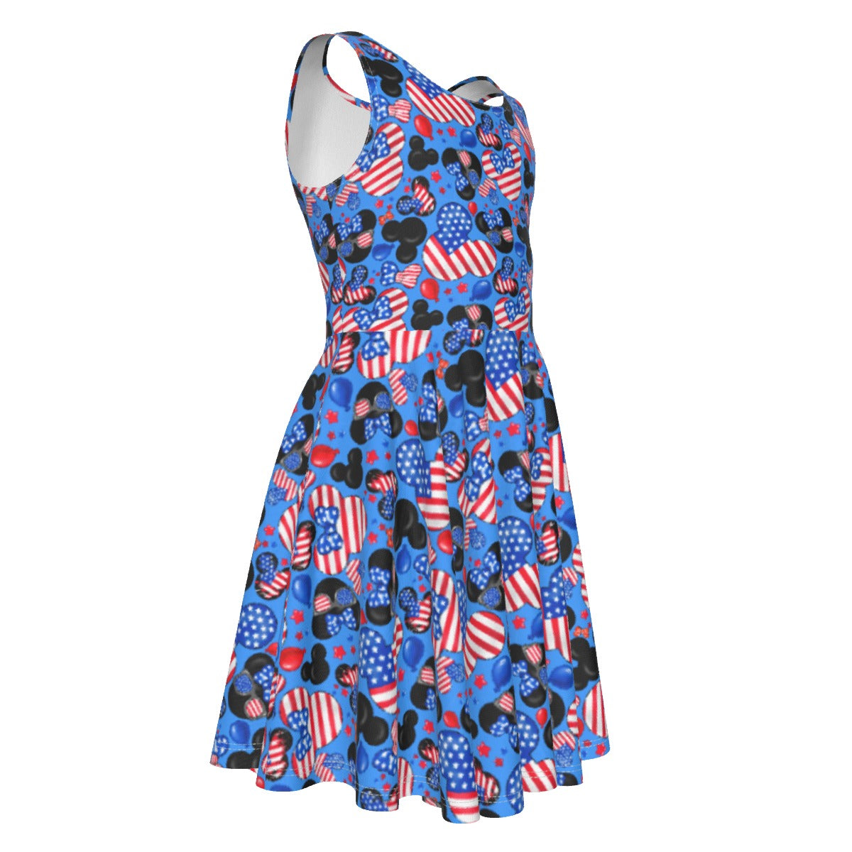 Mouse Fourth of July Celebration - Kid's Sleeveless Skater Dress
