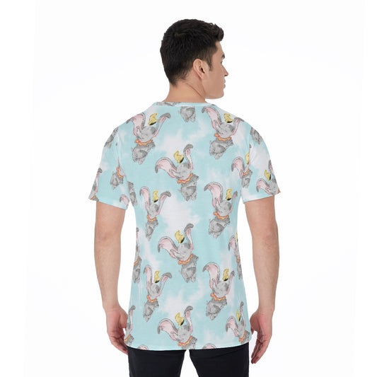 Sketch of Flying Elephant - Men's Short Sleeve T-Shirt