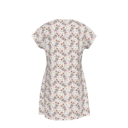 Daisy Crown Delight - Women's T-Shirt Dress