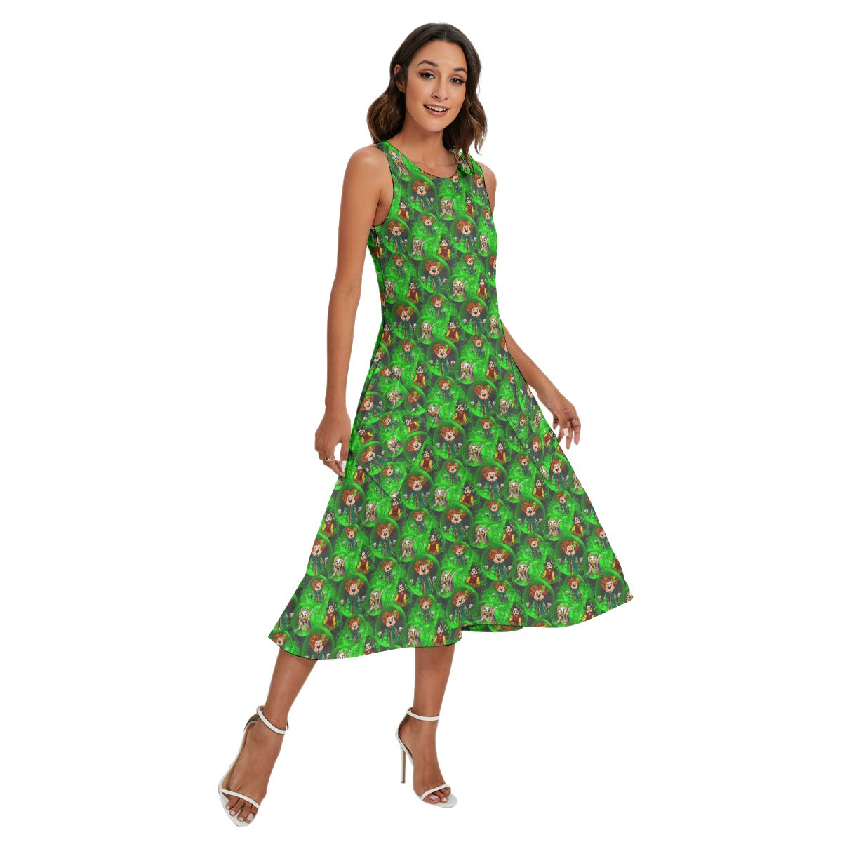 Wicked Witches’ Covenches - Women’s Diagonal Pocket Midi Dress