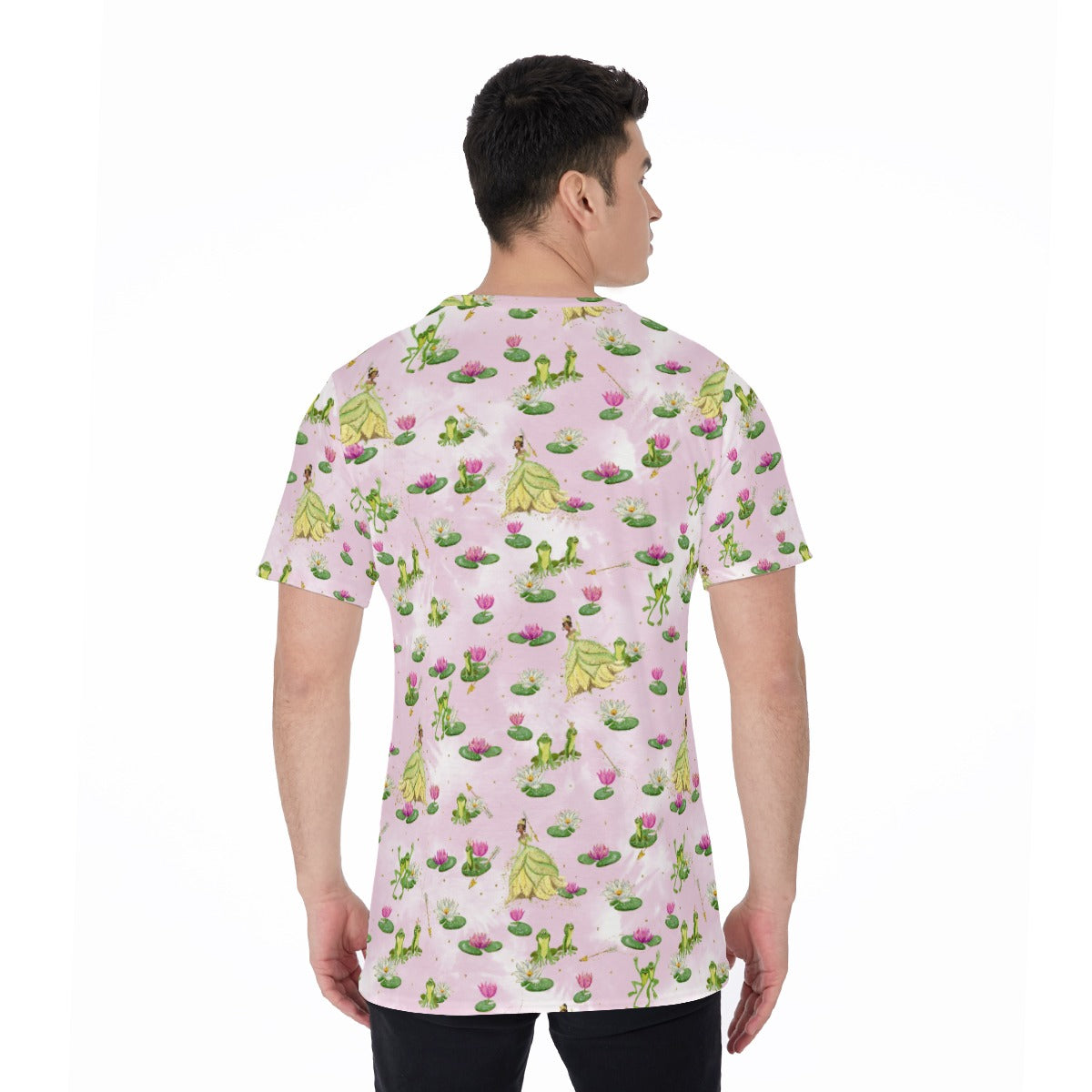 Watercolor Bayou Princess & Frog - Men's Short Sleeve T-Shirt