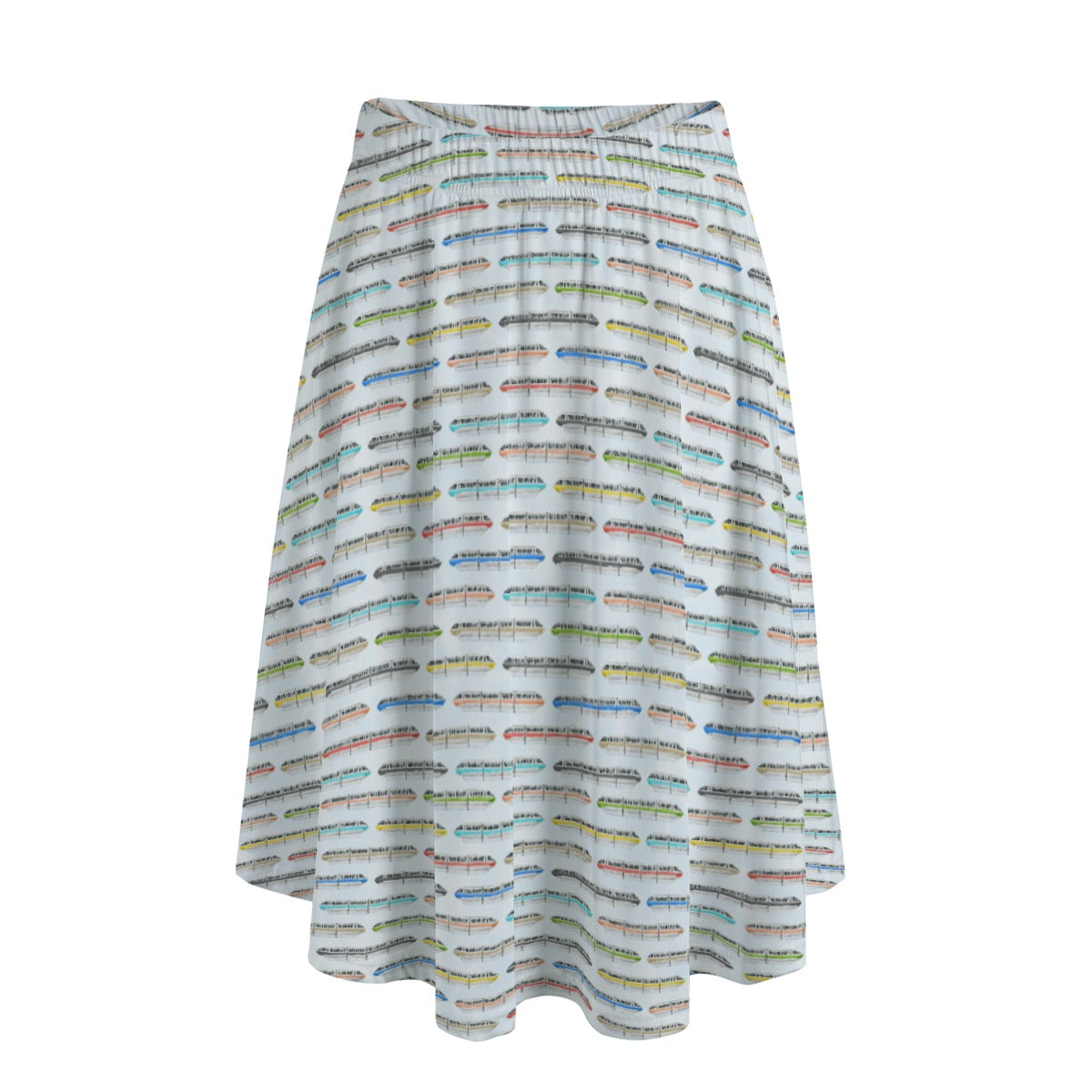 Monorail Rainbow Express - Women’s Pocket Midi Skirt