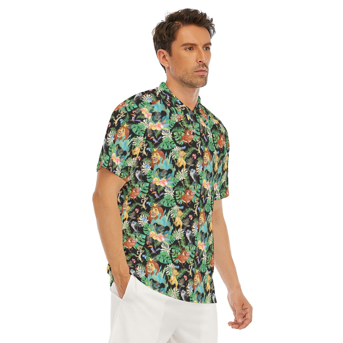 Watercolor Jungle Pride - Men's Polo Shirt