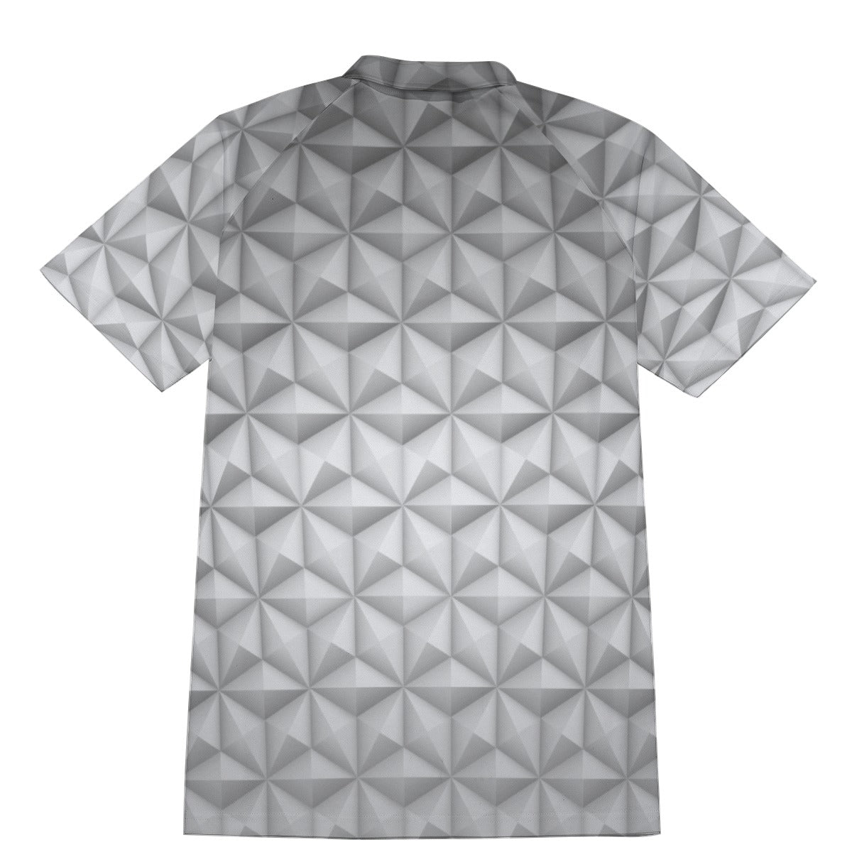 Geometric Silver Sphere - Men's Polo Shirt