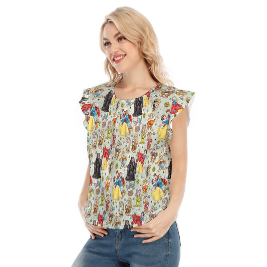 Fairest Crew Sketch - Women’s Flutter Sleeve Top