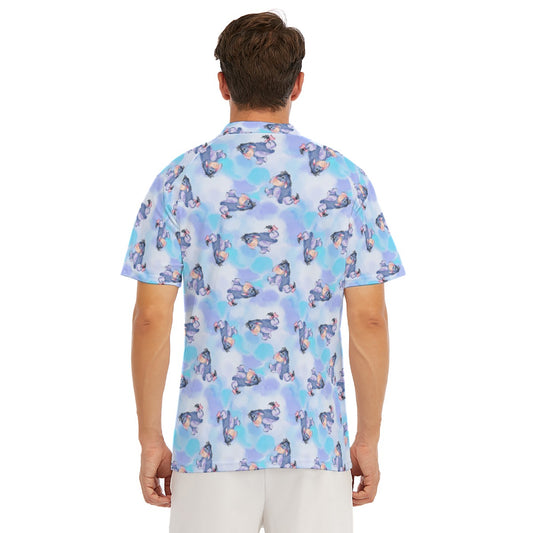 Watercolor Gentle Donkey - Men's Polo Shirt