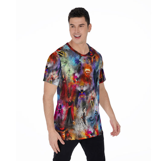 Watercolor Wicked Villains - Men's Short Sleeve T-Shirt