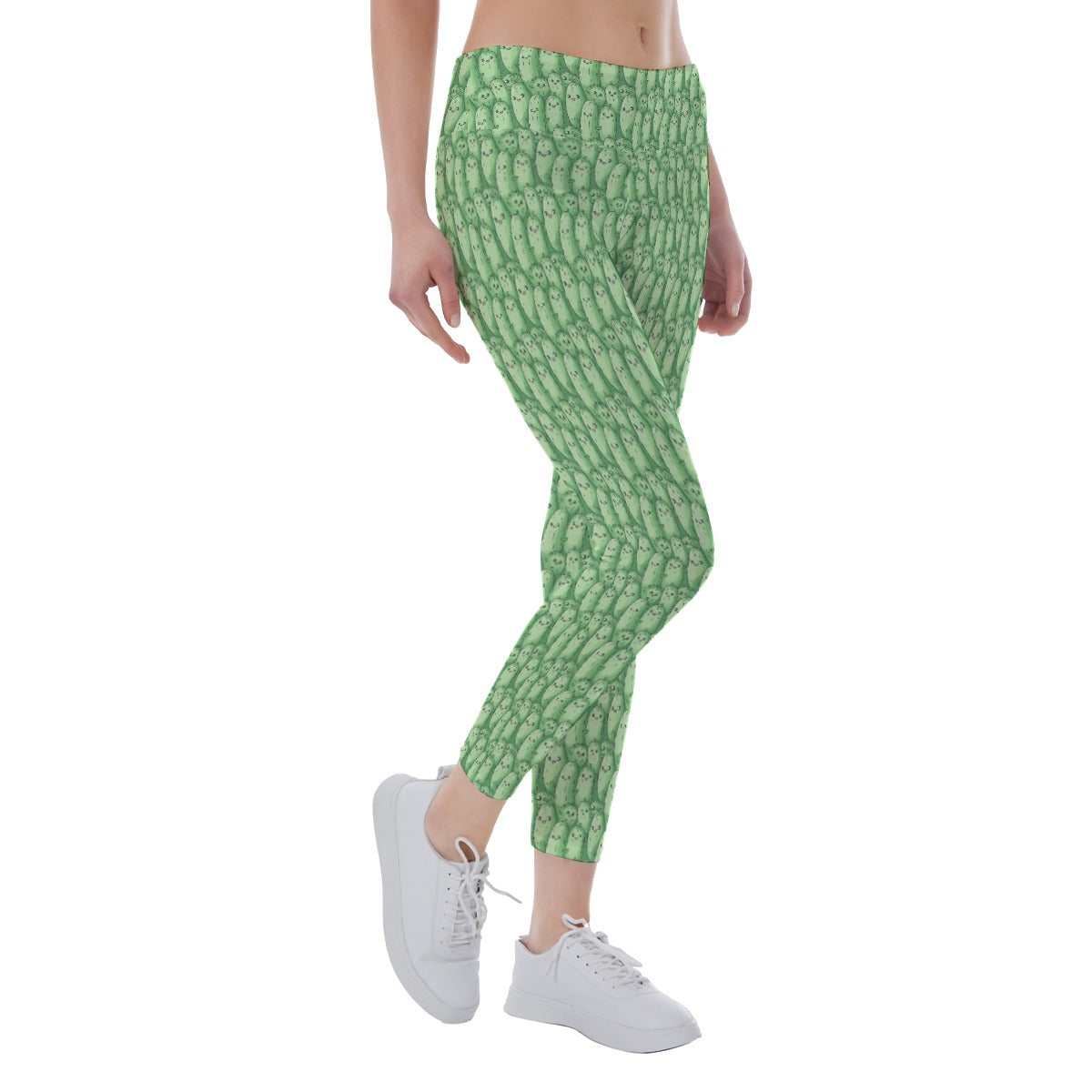 Kawaii Pickle Party - Women's Yoga Leggings