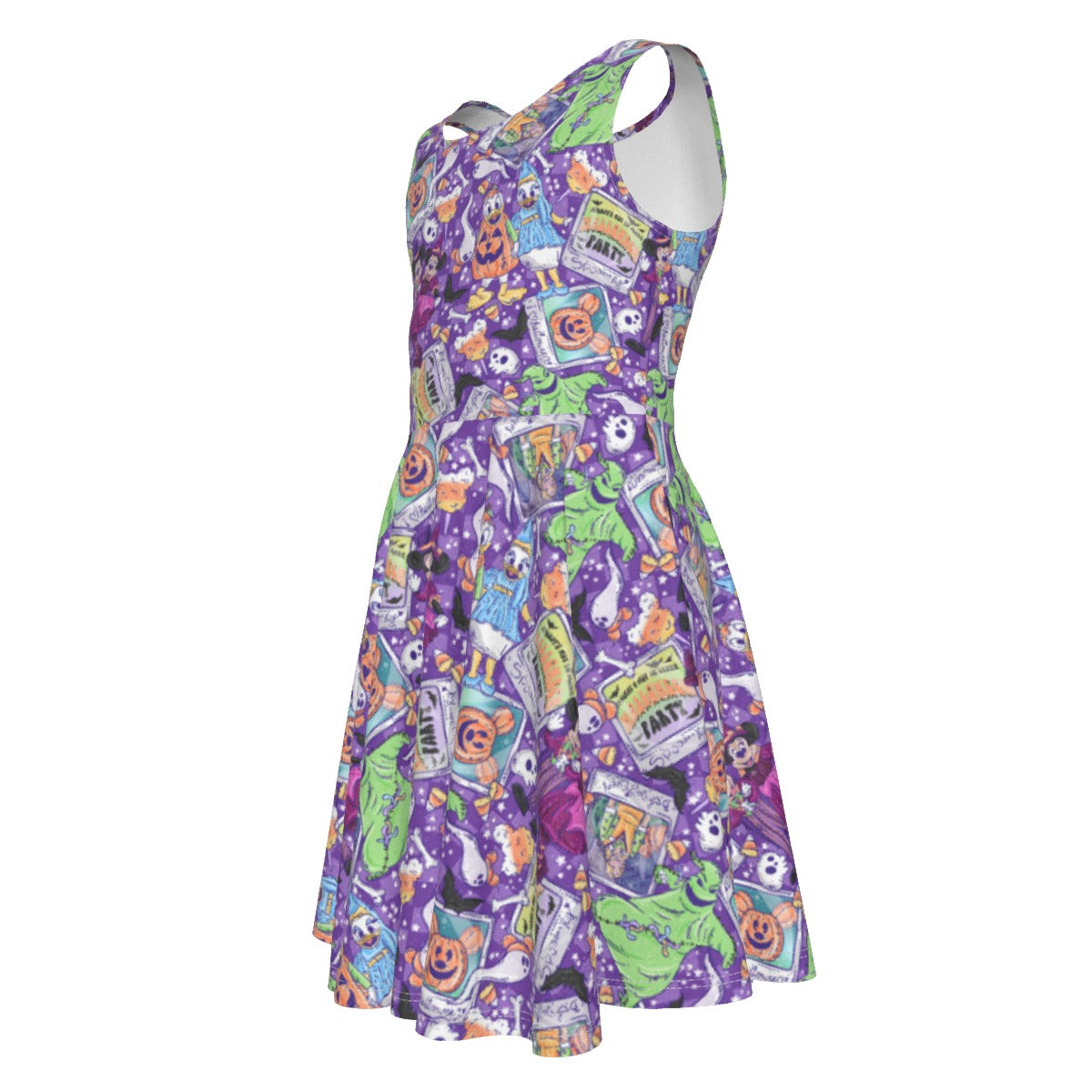 Not So Scary Halloween Party - Kid's Sleeveless Skater Dress