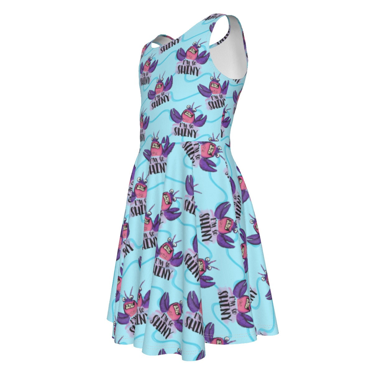 Shiny Deep-Sea Villain - Kid's Sleeveless Skater Dress