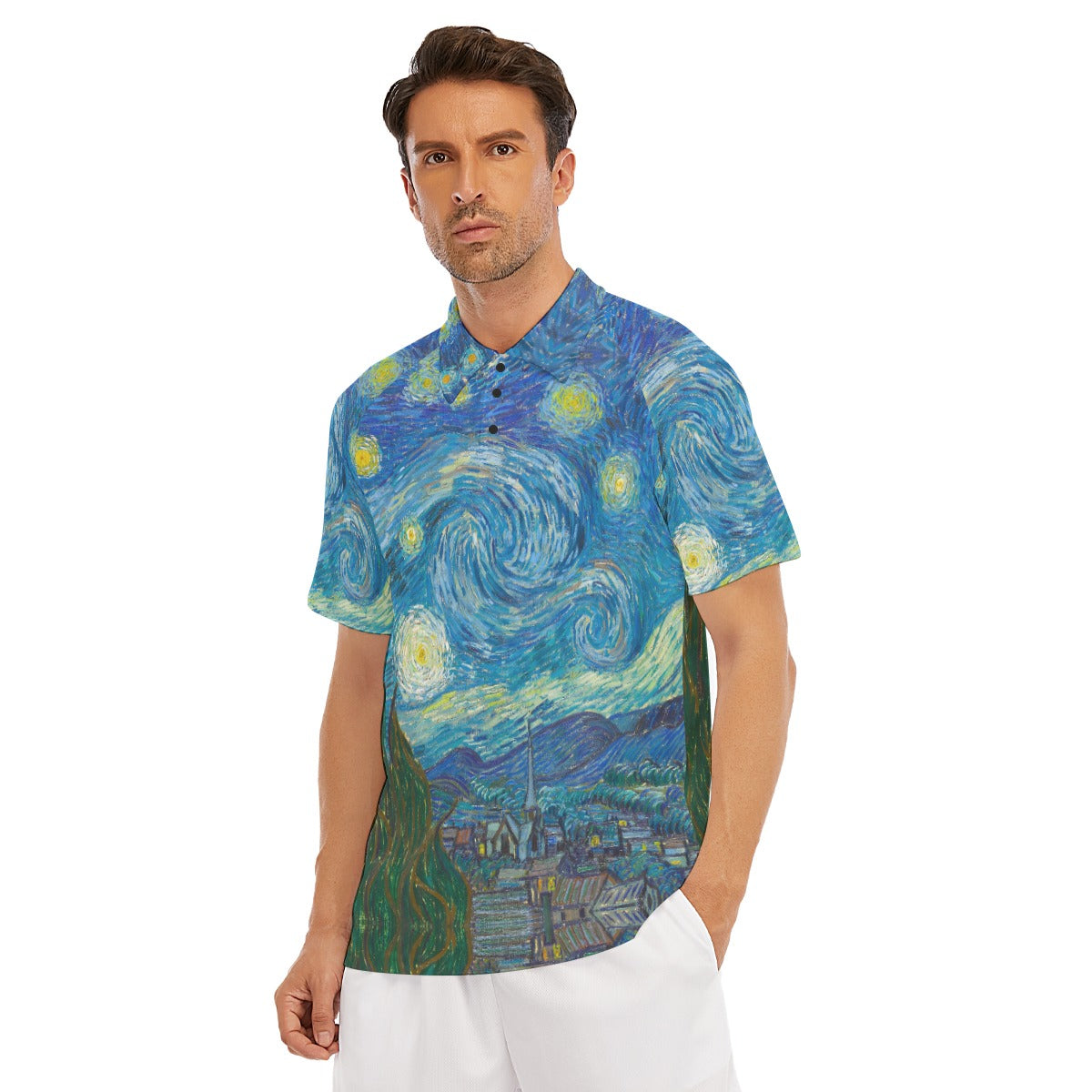Van Gogh Starry Night - Men's Polo Shirt