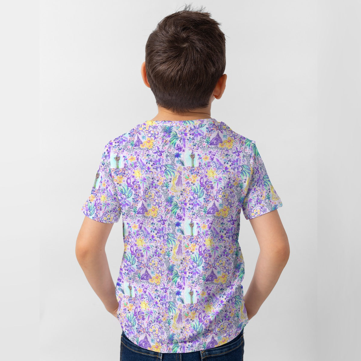 Bright Tropical Princess - Tower Light Festival - Kid’s Short Sleeve T-Shirt