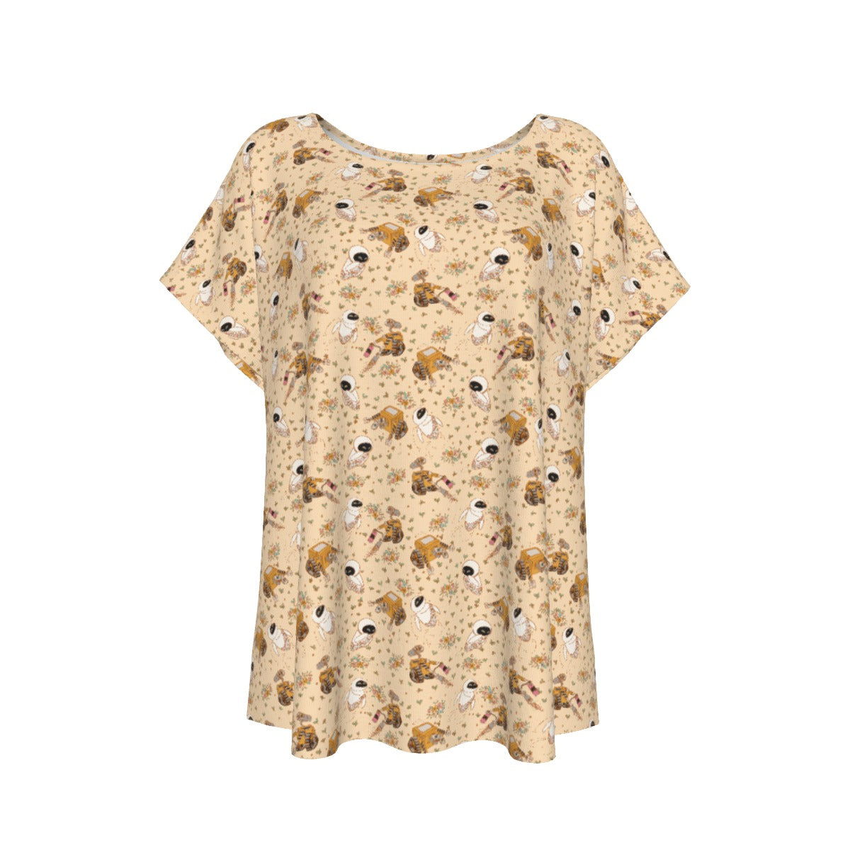 Botanical Robot Love Story - Women’s Relaxed Fit Scoop Tee