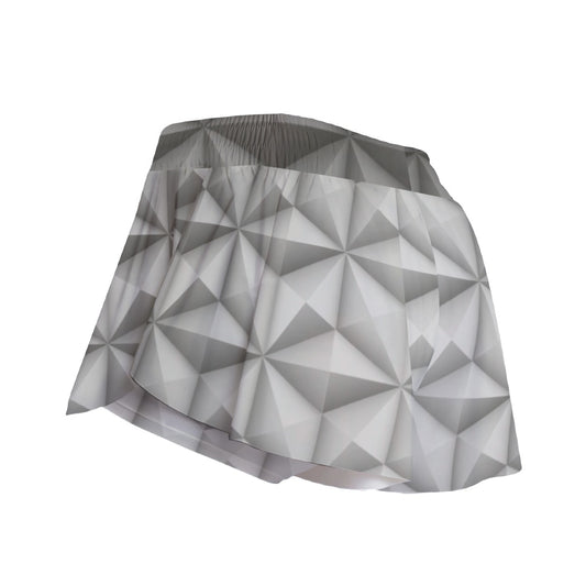 Geometric Silver Sphere - Women's Flowy Pocket Shorts