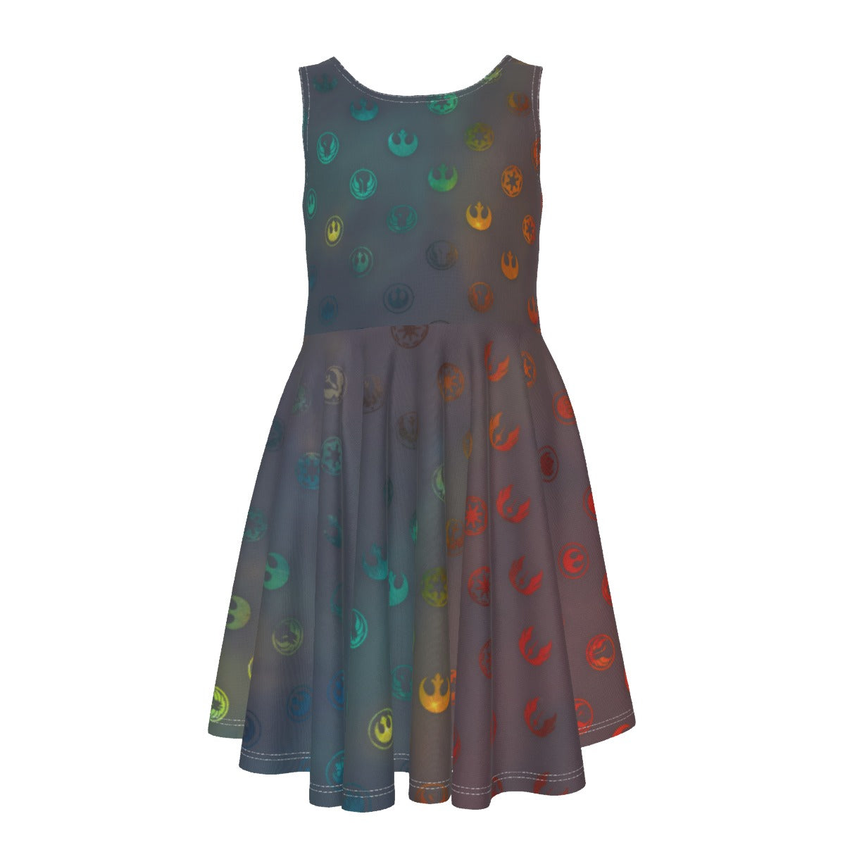 Galaxy Far Away - Kid's Sleeveless Skater Dress