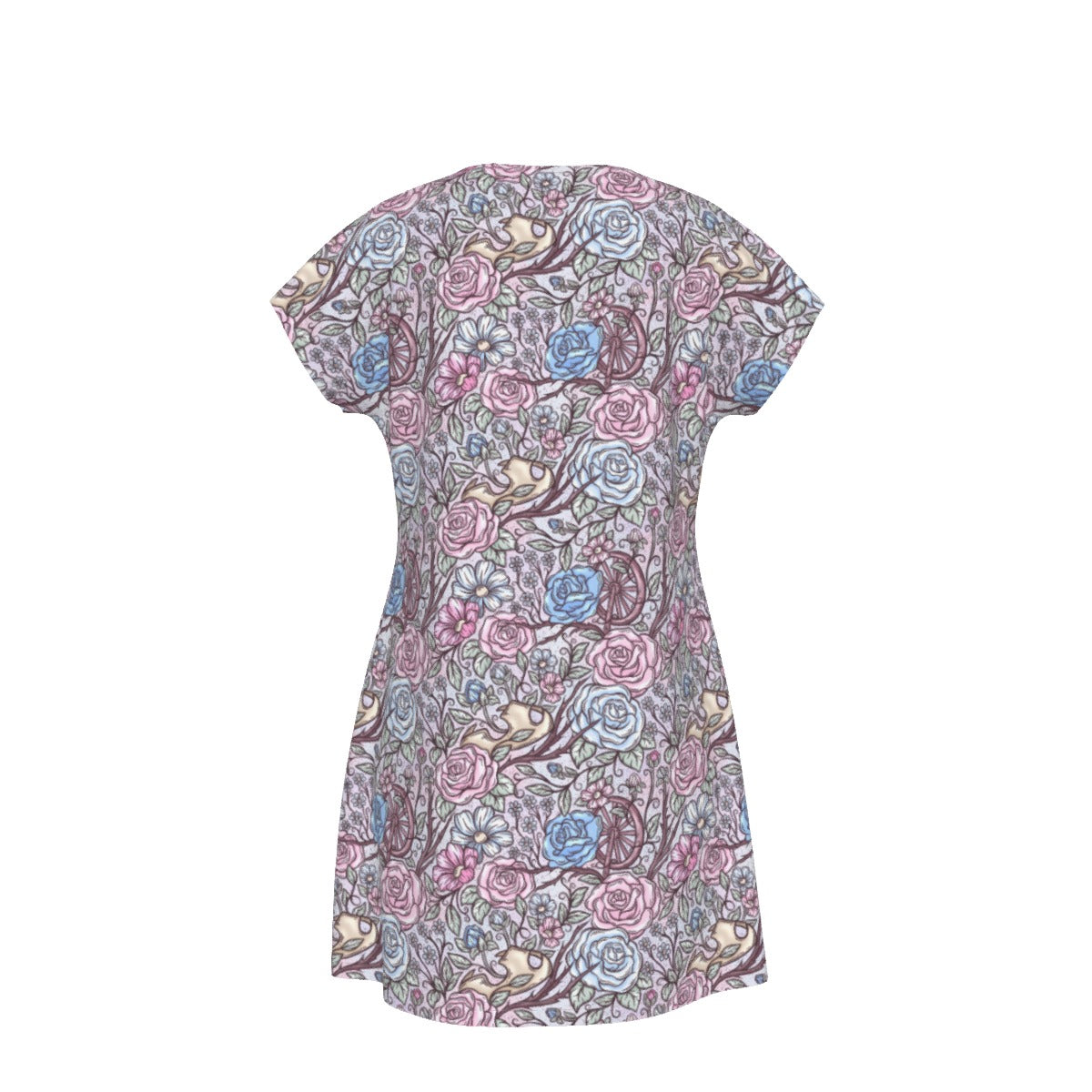 Fairytale Florals – Sleeping Enchantment - Women's T-Shirt Dress