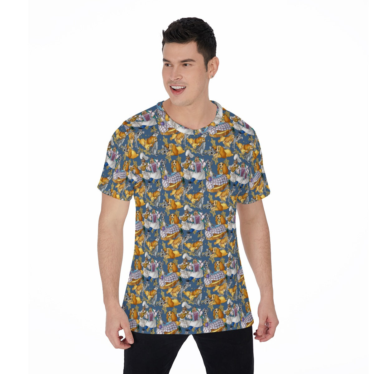 Puppy Love Sketch - Men's Short Sleeve T-Shirt