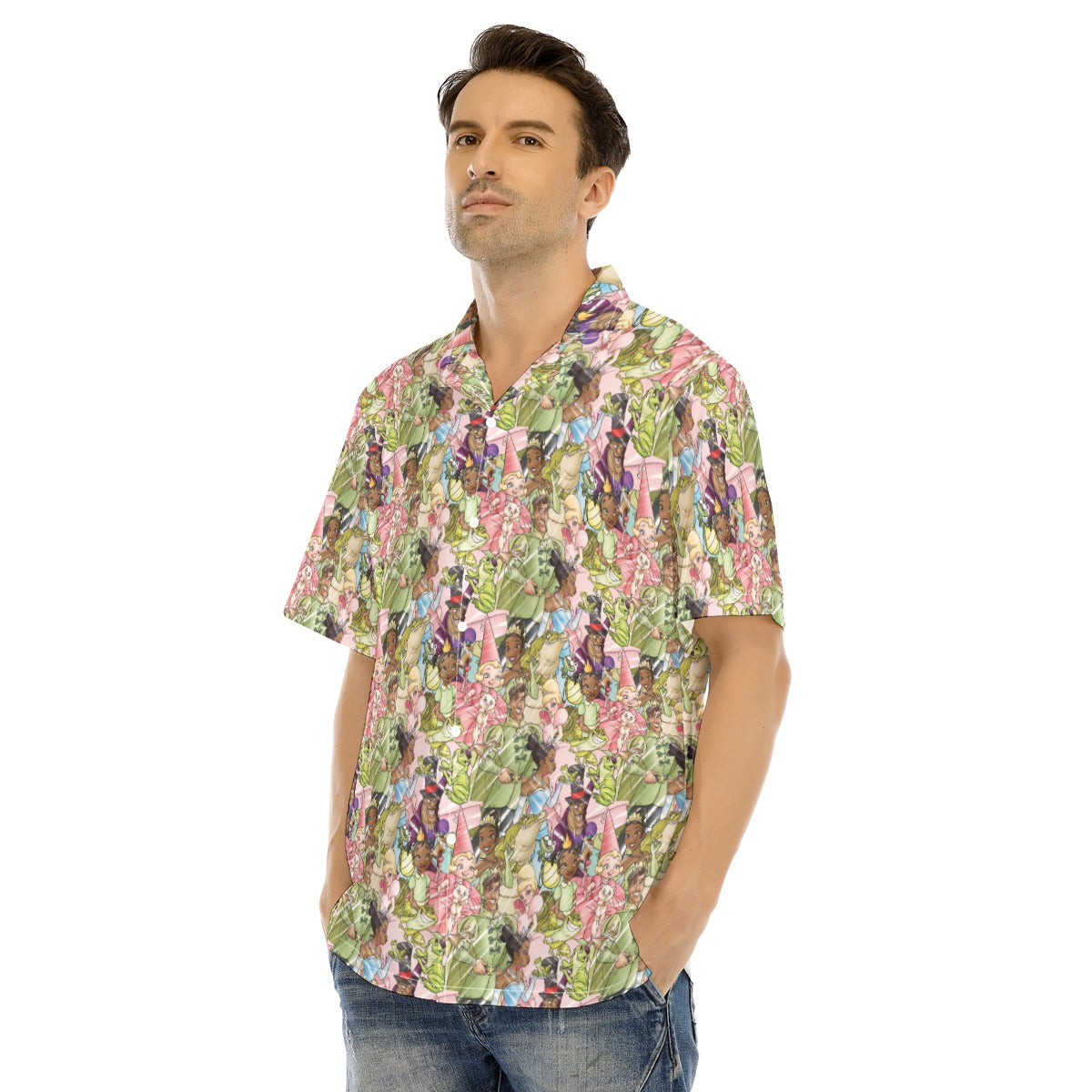 Bayou Royal Sketch - Men's Hawaiian Button Up Shirt