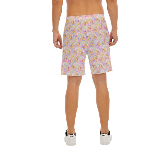 Watercolor Honey Bear - Men’s Pocket Beach Shorts
