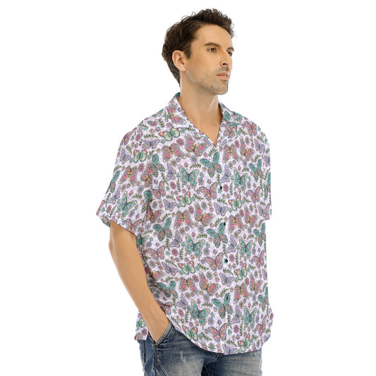 Butterfly Magic - Men's Hawaiian Button Up Shirt