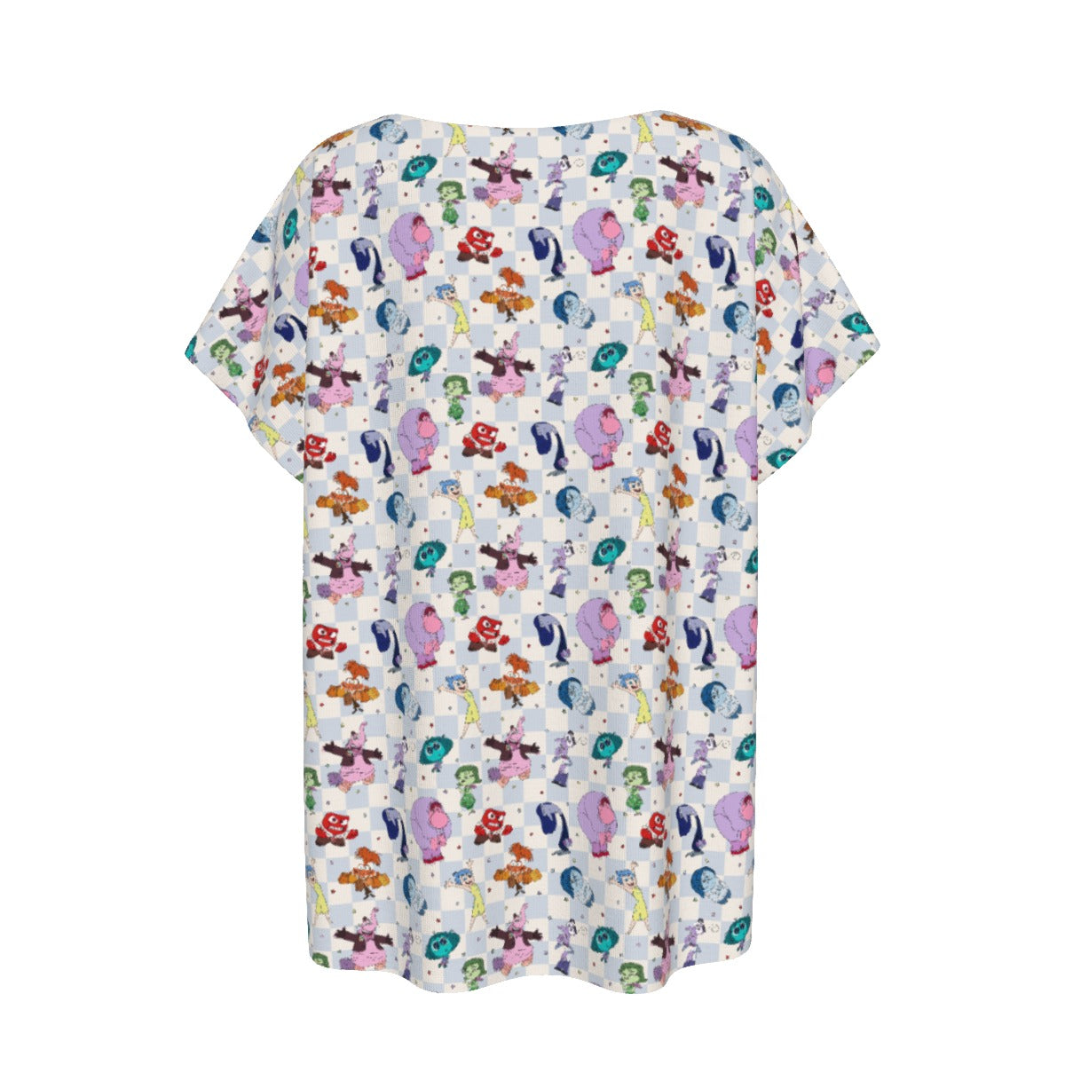 Blue Check Emotional Spectrum - Women’s Relaxed Fit Scoop Tee