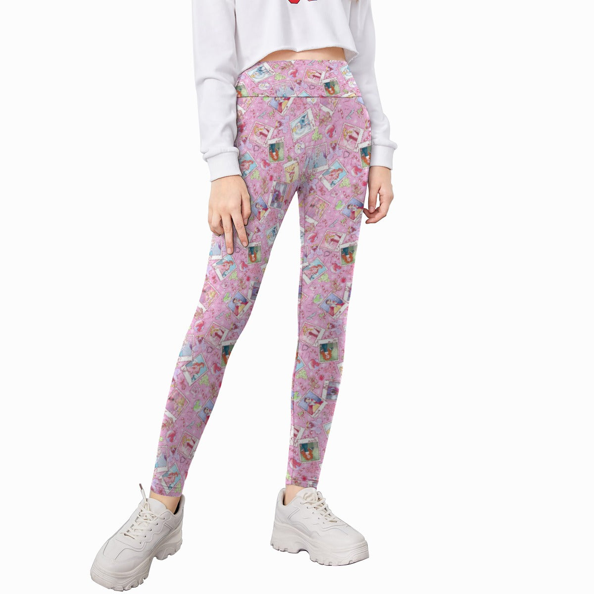 Holiday Winter Princess Christmas Snapshots - Kid's Leggings