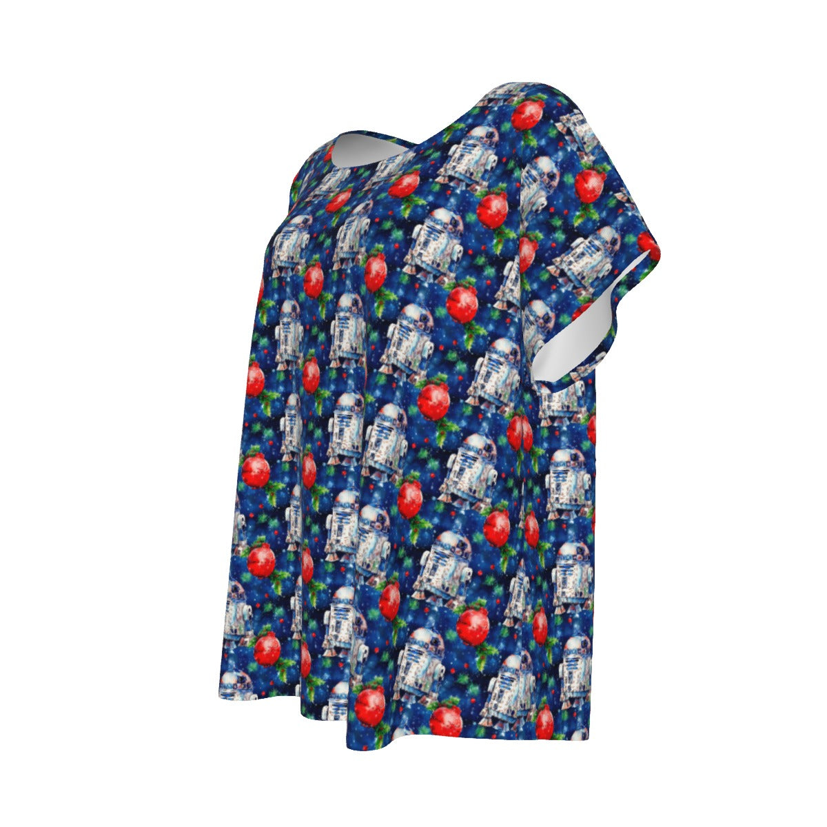 Little Blue Christmas Droid - Women’s Relaxed Fit Scoop Tee