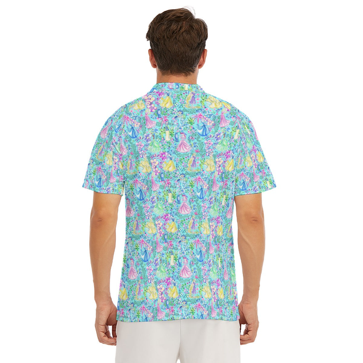Bright Tropical Princess - Royal Garden Mashup - Men's Polo Shirt