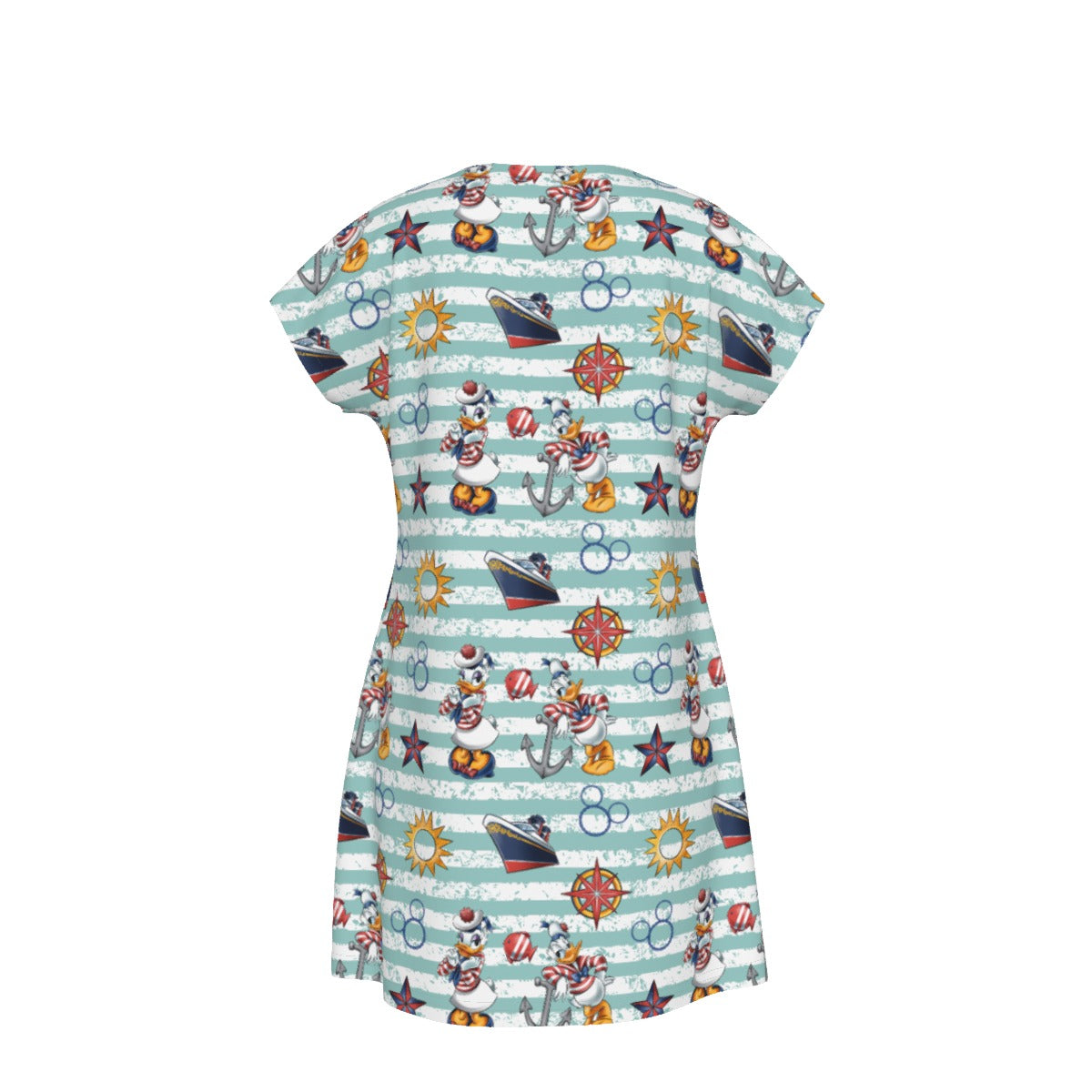 Sailor Duo on Deck - Women's T-Shirt Dress