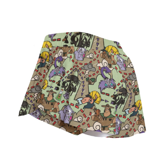 Emperor’s Chaotic Groove - Women's Flowy Pocket Shorts