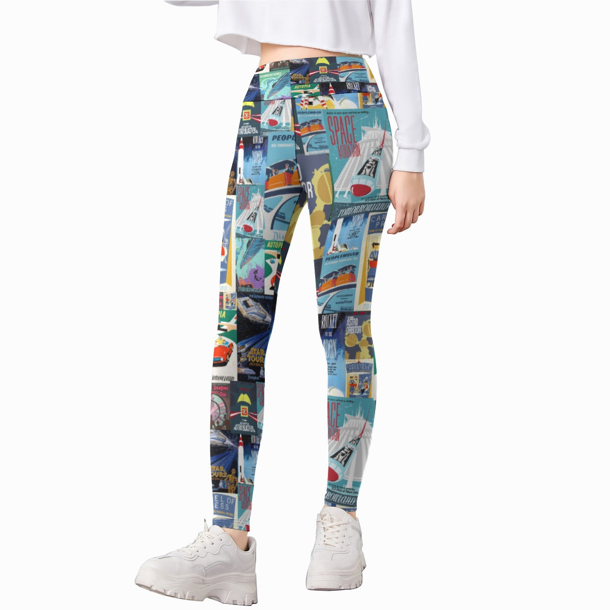 Vintage Tomorrow Ride Posters - Kid's Leggings