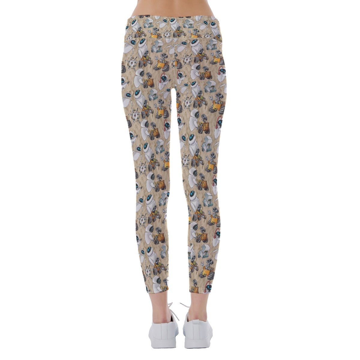 Robot Romance Sketchedched - Women's Yoga Leggings