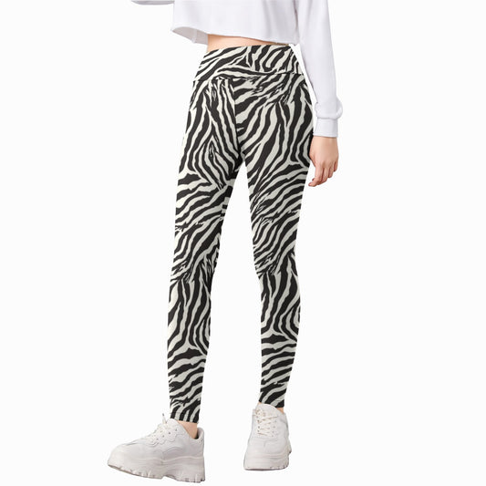 Animal Print - Zebra - Kid's Leggings