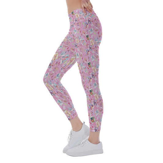 Holiday Winter Princess Christmas Snapshots - Women's Yoga Leggings