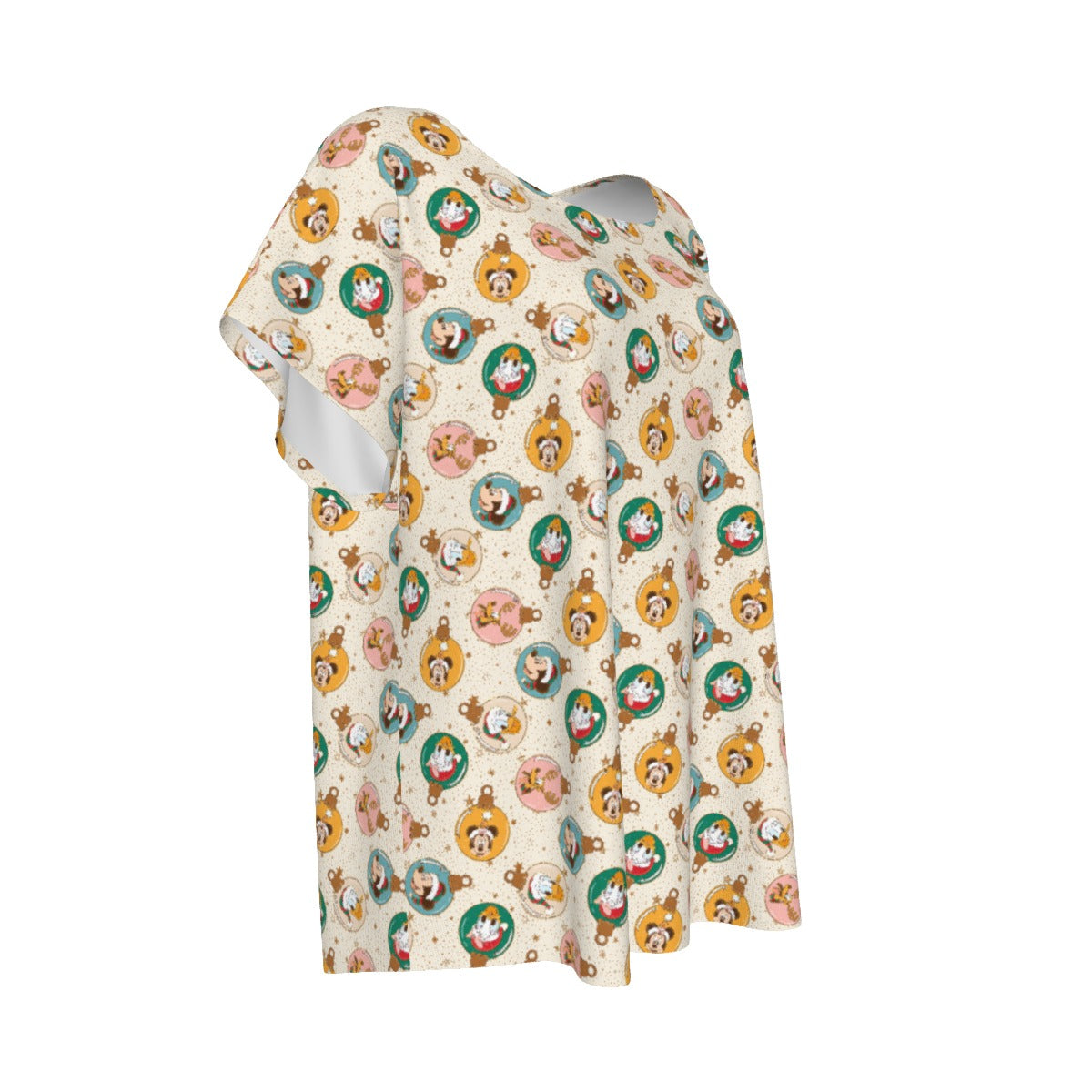 Golden Holiday Baubles - Women’s Relaxed Fit Scoop Tee