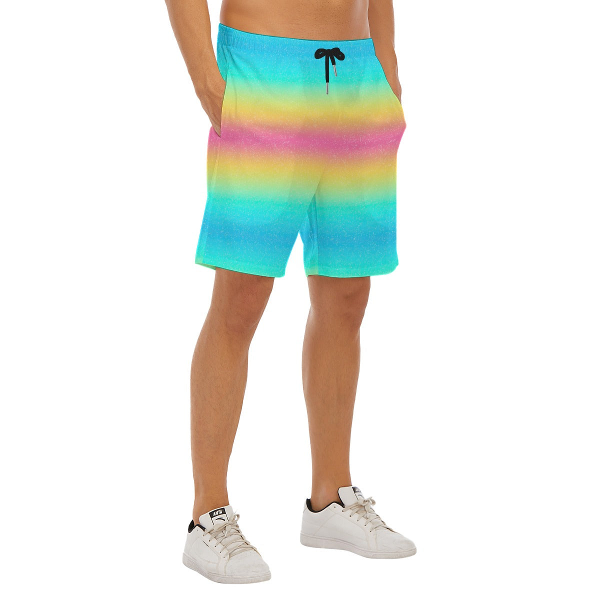 Rainbow Ombre - Men’s Pocket Beach Shorts