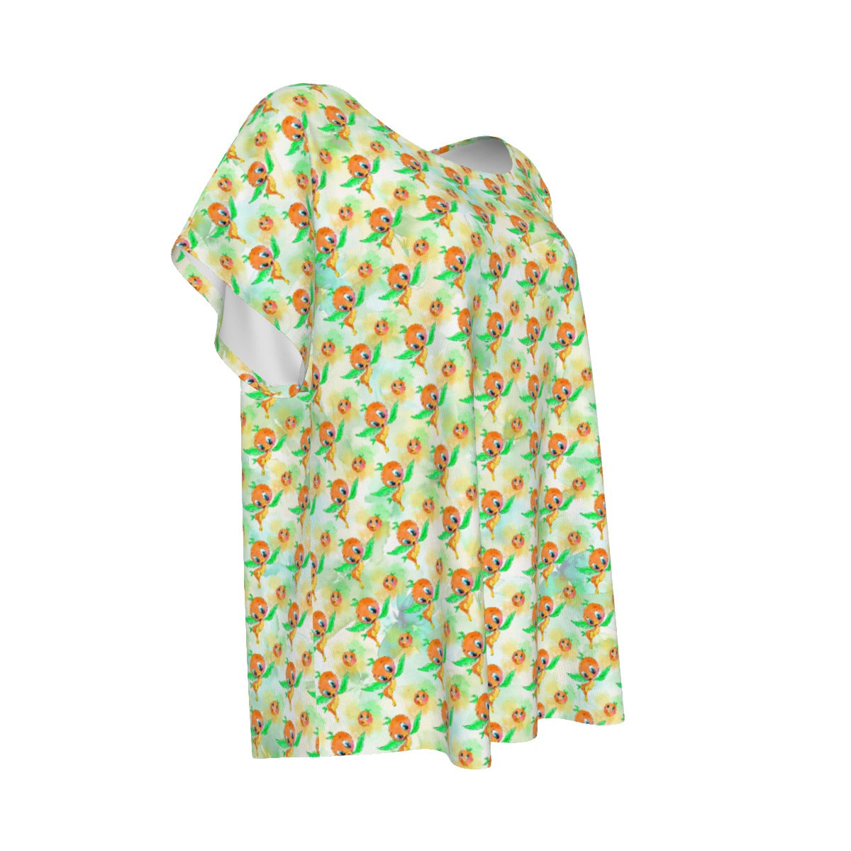 Sunny Citrus Thoughts - Women’s Relaxed Fit Scoop Tee