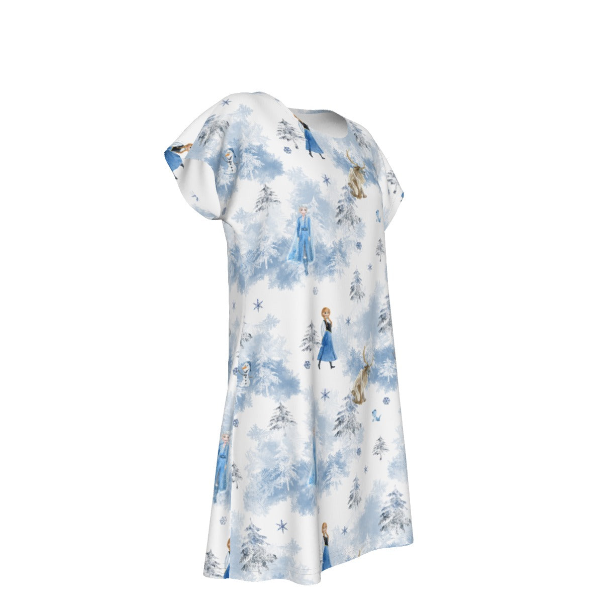 Enchanted Winter Landscape - Women's T-Shirt Dress